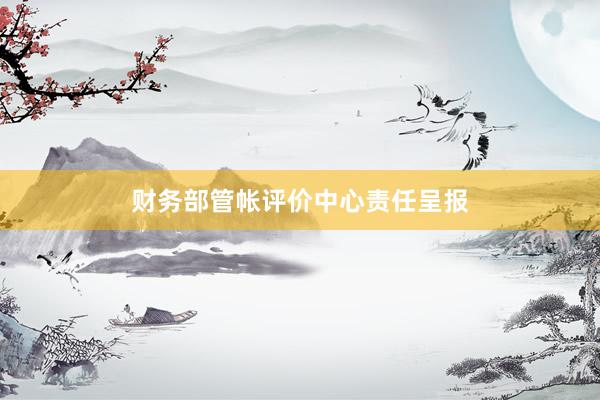财务部管帐评价中心责任呈报
